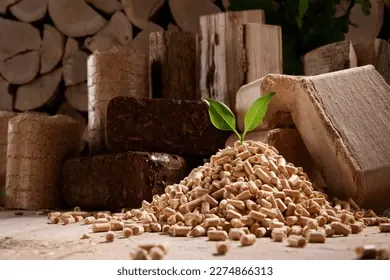 Eco Briquettes Manufacturing made of Leaves