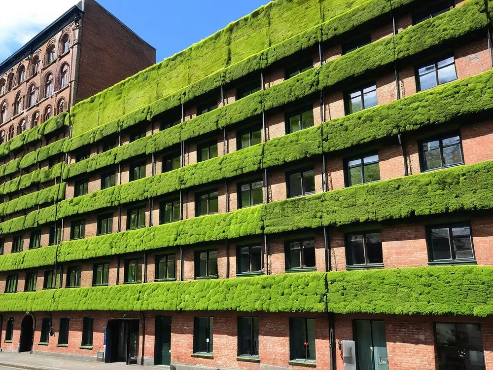 🌿 Eco Moss Bricks for Urban Walls