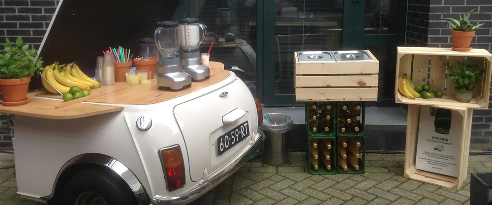Mobile Smoothie & Wellness Shot Mini Bar for Events