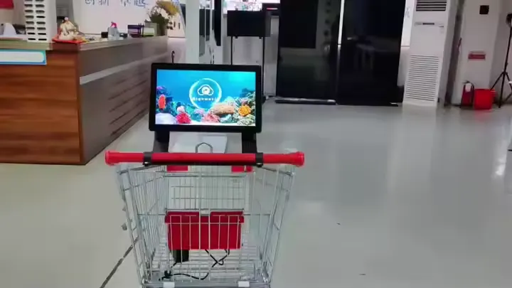 Smart Shopping Cart Advertising Screens