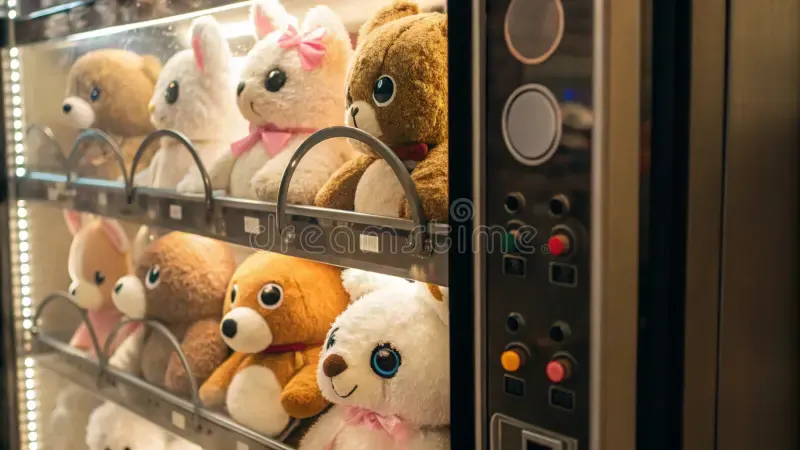 Vending Machines with Plush Toys in Hospitals