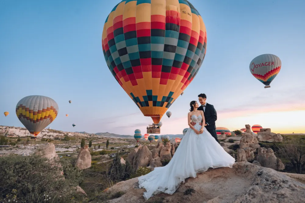 Wedding in a Hot Air Balloon