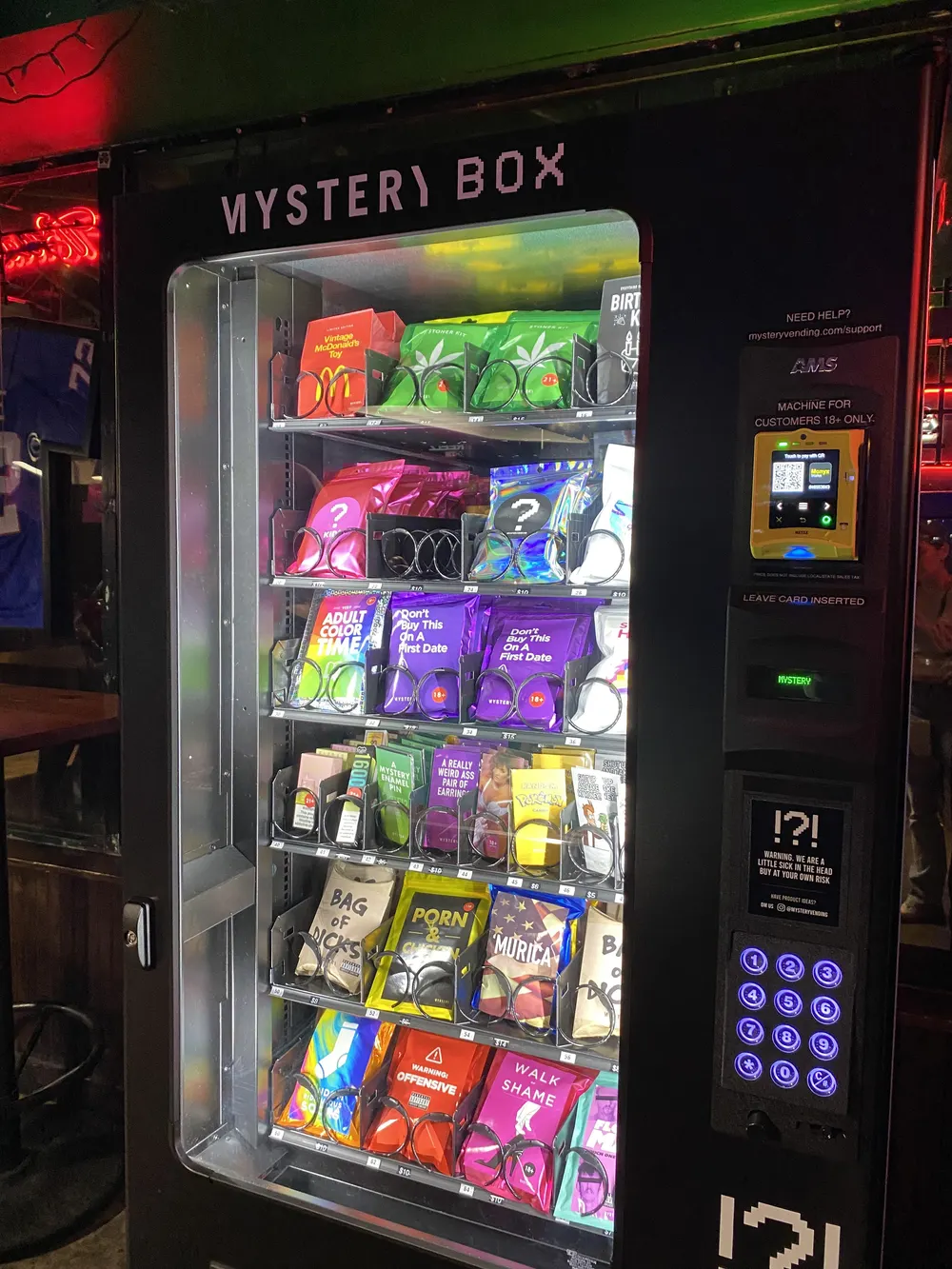 Weird Vending Machine Experience Store